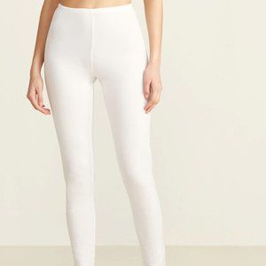 NEW Cuddl Duds White Solid Softwear Leggings